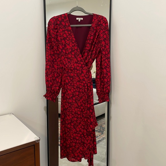 Max Studio Floral Wrap MIDI Dress - Picture 1 of 5